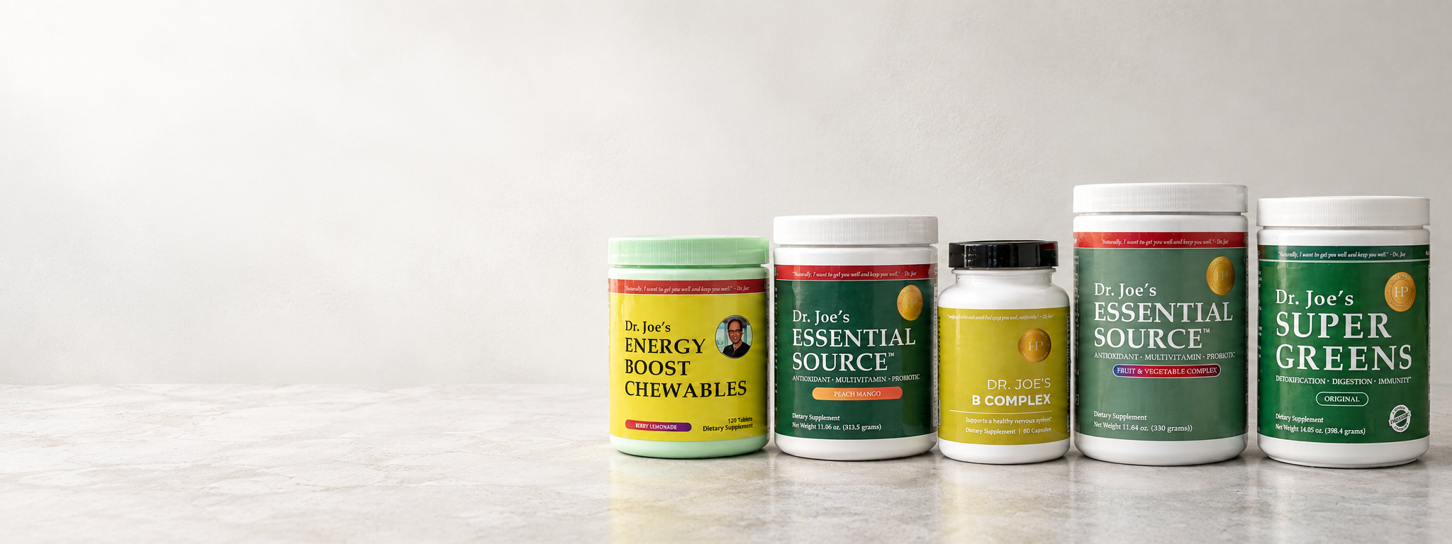 Dr. Joe vitamins and supplements